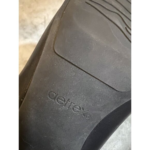 Aetrex Black Women’s Size 11 Leather Heeled Bootie Boots Classic Witchy - Picture 11 of 11